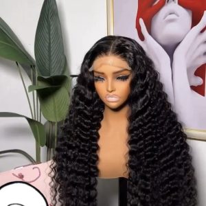 5x5 closure deepwave curls wig